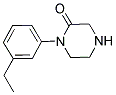 1-(3-ETHYLPHENYL)PIPERAZIN-2-ONE 结构式