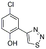 4-CHLORO-2-(1,2,3-THIADIAZOL-4-YL)PHENOL 结构式
