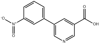 5-(3-硝基苯基)烟酸 结构式