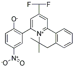 2-[2-(DIFLUOROMETHYL)-6,6-DIMETHYL-6,7-DIHYDROPYRIDO[2,1-A]ISOQUINOLINIUM-4-YL]-4-NITROBENZENOLATE 结构式