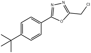 2-(4-TERT-BUTYLPHENYL)-5-(CHLOROMETHYL)-1,3,4-OXADIAZOLE 结构式