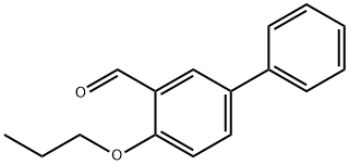 4-丙氧基-[1,1'-联苯]-3-甲醛 结构式