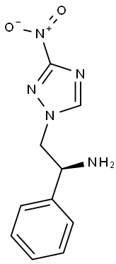 (S)-2-(3-NITRO-1H-1,2,4-TRIAZOL-1-YL)-1-PHENYLETHANAMINE 结构式
