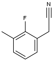 2-FLUORO-3-METHYLPHENYLACETONITRILE 结构式