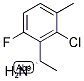 (S)-1-(2-CHLORO-6-FLUORO-3-METHYLPHENYL)ETHANAMINE 结构式