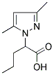 2-(3,5-DIMETHYL-PYRAZOL-1-YL)-PENTANOIC ACID 结构式