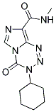 3-CYCLOHEXYL-N-METHYL-4-OXO-3,4-DIHYDROIMIDAZO[5,1-D][1,2,3,5]TETRAZINE-8-CARBOXAMIDE 结构式