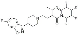 利培酮D4 结构式