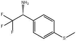 (1R)-2,2,2-TRIFLUORO-1-(4-METHYLTHIOPHENYL)ETHYLAMINE 结构式