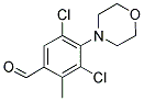 3,5-DICHLORO-2-METHYL-4-MORPHOLIN-4-YL-BENZALDEHYDE 结构式