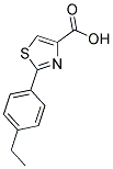 2-(4-乙基苯基)-1,3-噻唑-4-羧酸 结构式