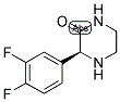 (S)-3-(3,4-DIFLUORO-PHENYL)-PIPERAZIN-2-ONE 结构式