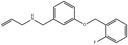 N-(3-((2-FLUOROBENZYL)OXY)BENZYL)PROP-2-EN-1-AMINE 结构式