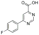 6-(4-FLUORO-PHENYL)-PYRIMIDINE-4-CARBOXYLIC ACID 结构式