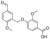 4-[(5-FORMYL-2-METHOXYBENZYL)OXY]-3-METHOXYBENZOIC ACID 结构式