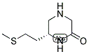 (R)-6-(2-METHYLSULFANYL-ETHYL)-PIPERAZIN-2-ONE 结构式