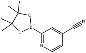 4-氰基吡啶-2-硼酸频哪醇酯 结构式