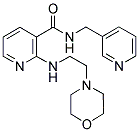 2-(2-MORPHOLIN-4-YL-ETHYLAMINO)-N-PYRIDIN-3-YLMETHYL-NICOTINAMIDE 结构式