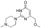 6-(METHOXYMETHYL)-2-(4-METHYLPIPERAZIN-1-YL)PYRIMIDIN-4(3H)-ONE 结构式