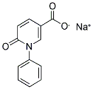 5-羧基-N-苯基-2-1H-吡啶钠盐 结构式
