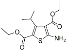 5-AMINO-3-ISOPROPYL-THIOPHENE-2,4-DICARBOXYLIC ACID DIETHYL ESTER 结构式