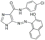 N-(4-CHLOROPHENYL)-5-[(E)-(2-HYDROXY-1-NAPHTHYL)DIAZENYL]-1H-IMIDAZOLE-4-CARBOXAMIDE 结构式