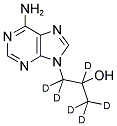 6-氨基-ALPHA-(三氘甲基)-9H-嘌呤-9-乙醇-ALPHA,BETA,BETA-D<SUB>3</SUB> 结构式