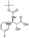 N-BOC-(2R,3R)-3-AMINO-3-(3-FLUORO-PHENYL)-2-HYDROXY-PROPIONIC ACID 结构式