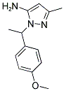 2-[1-(4-METHOXY-PHENYL)-ETHYL]-5-METHYL-2H-PYRAZOL-3-YLAMINE 结构式