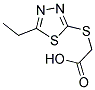 [(5-ETHYL-1,3,4-THIADIAZOL-2-YL)SULFANYL]ACETIC ACID 结构式