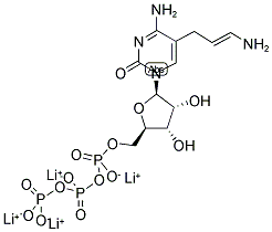 5-AMINOALLYLCYTIDINE-5'-TRIPHOSPHATE LITHIUM SALT 结构式