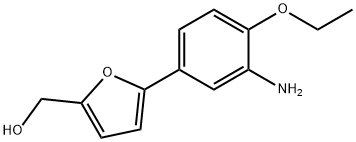 [5-(3-氨基-4-乙氧基-苯基)-呋喃-2-基]-甲醇 结构式