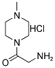 2-AMINO-1-(4-METHYLPIPERAZIN-1-YL)-ETHANONE HYDROCHLORIDE 结构式