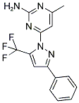 4-METHYL-6-[3-PHENYL-5-(TRIFLUOROMETHYL)-1H-PYRAZOL-1-YL]PYRIMIDIN-2-AMINE 结构式