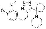 1-(1-(1-(3,4-DIMETHOXYPHENETHYL)-1H-TETRAZOL-5-YL)CYCLOPENTYL)PIPERIDINE 结构式