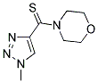 4-[(1-METHYL-1H-1,2,3-TRIAZOL-4-YL)CARBONOTHIOYL]MORPHOLINE 结构式