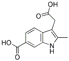 3-(CARBOXYMETHYL)-2-METHYL-1H-INDOLE-6-CARBOXYLIC ACID 结构式