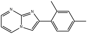 2-(2,4-DIMETHYL-PHENYL)-IMIDAZO[1,2-A]PYRIMIDINE 结构式