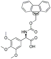 (R)-[(9H-FLUOREN-9-YLMETHOXYCARBONYLAMINO)]-(3,4,5-TRIMETHOXY-PHENYL)-ACETIC ACID 结构式