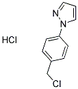 1-[4-(CHLOROMETHYL)PHENYL]-1H-PYRAZOLE HYDROCHLORIDE 结构式