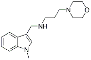 N-[(1-METHYL-1H-INDOL-3-YL)METHYL]-N-(3-MORPHOLIN-4-YLPROPYL)AMINE 结构式
