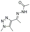 N'-[(1E)-1-(1,5-DIMETHYL-1H-1,2,3-TRIAZOL-4-YL)ETHYLIDENE]ACETOHYDRAZIDE 结构式