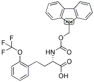 (S)-2-(9H-FLUOREN-9-YLMETHOXYCARBONYLAMINO)-4-(2-TRIFLUOROMETHOXY-PHENYL)-BUTYRIC ACID 结构式