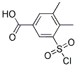 3-CHLOROSULFONYL-4,5-DIMETHYL-BENZOIC ACID 结构式