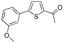 1-[5-(3-甲氧基苯基)-2-噻吩基]乙酮 结构式