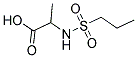 2-[(PROPYLSULFONYL)AMINO]PROPANOIC ACID 结构式