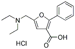 5-DIETHYLAMINOMETHYL-2-PHENYL-FURAN-3-CARBOXYLIC ACID HYDROCHLORIDE 结构式
