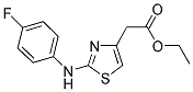 ETHYL [2-(4-FLUORO-PHENYLAMINO)-THIAZOL-4-YL]-ACETATE 结构式