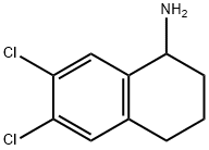 6,7-Dichloro-1,2,3,4-tetrahydro-naphthalen-1-ylamine 结构式