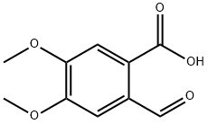 2-甲酰-4,5-二甲氧基苯甲酸 结构式
